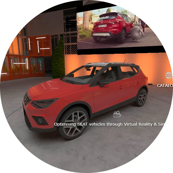 Panoramic view of a 360 virtual tour